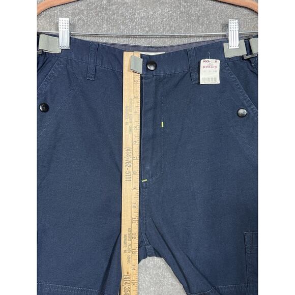 Vintage Genuine Sonoma Cargo Tactical Pants Boys Size 32H Husky Blue Pockets NWT - Picture 6 of 8